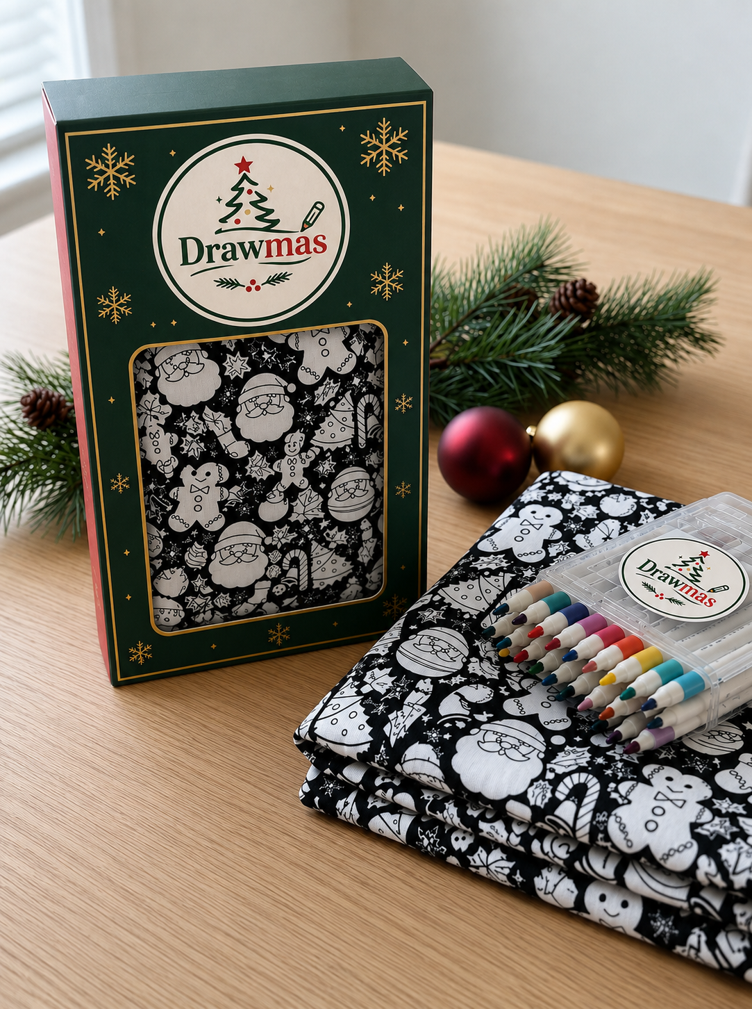 Drawmas™ Christmas Coloring Blanket